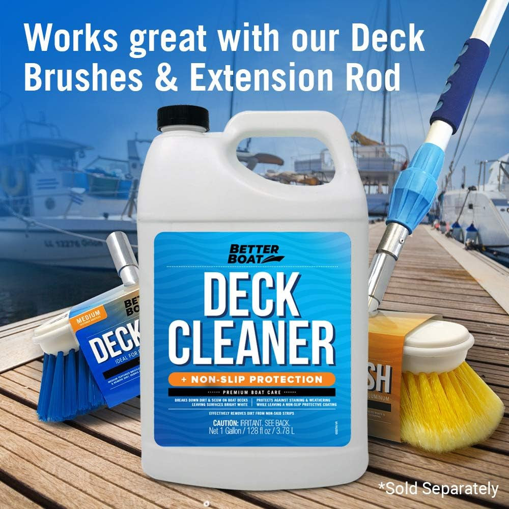 Boat Non Skid Cleaner Deck Cleaner for Boat Wash Soap Marine Grade Fiberglass Aluminum Boat Cleaner to Clean anti Stick Surface, Plastic, Vinyl, Composite Floor & Hull Sealant Cleaning Supplies Boats